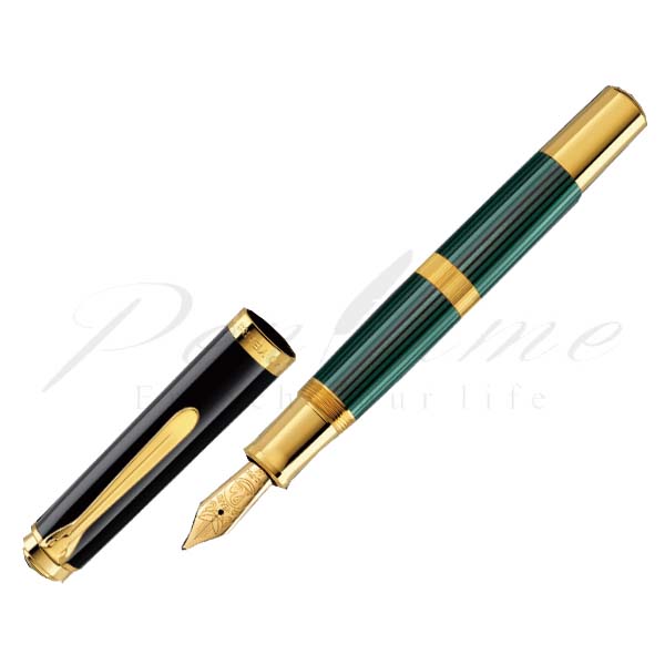 ペリカン 100N グリーンマーブル 40〜50年代 万年筆 字幅 F