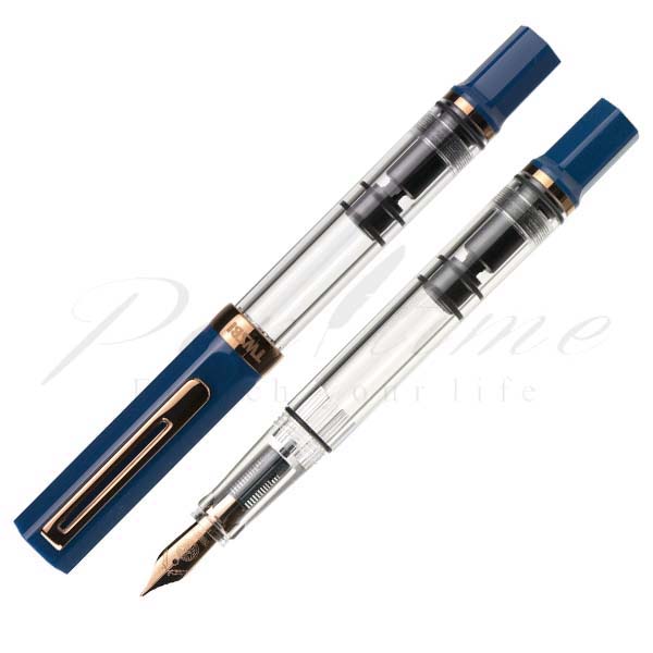 TWSBI ツイスビー　ECO エコ　インディゴブルー　M 中字 TWSBI ツイスビー 万年筆 エコ（ECO） インディゴブルーwithローズ