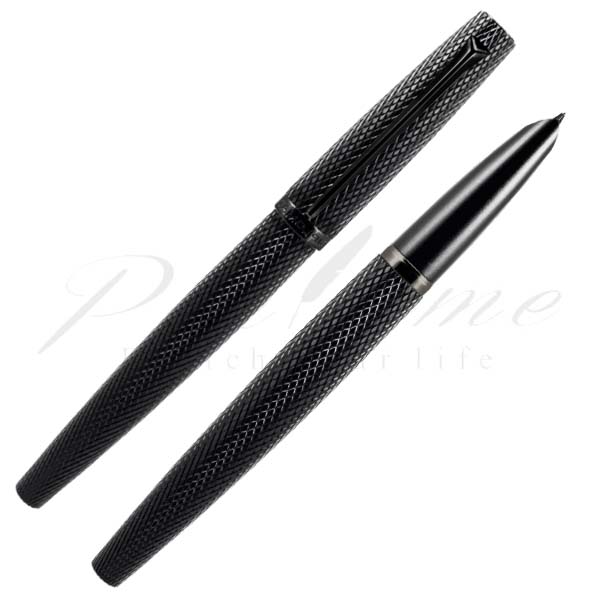 ☆廃番 新品 ディプロマット 万年筆 ローム ギロシェ ラピスブラック ニブF☆ プロフィット21 レフティ 万年筆 – セーラーショップ