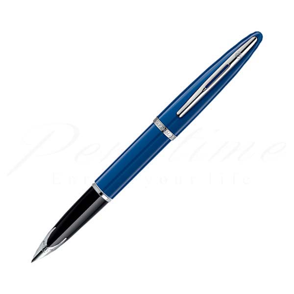 ウォーターマンカレン万年筆細字18金ブルー