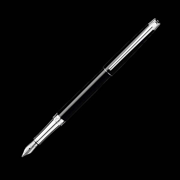 カランダッシュ　万年筆　レマンコレクション　ロジウムプレート　F 新品)CARAN d'ACHE カランダッシュ 万年筆 レマンコレクション